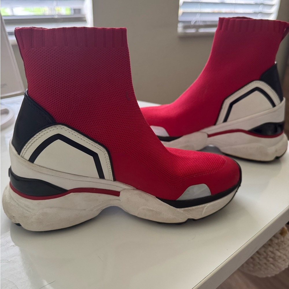 KORS Michael Kors Red and Black Athletic Shoes